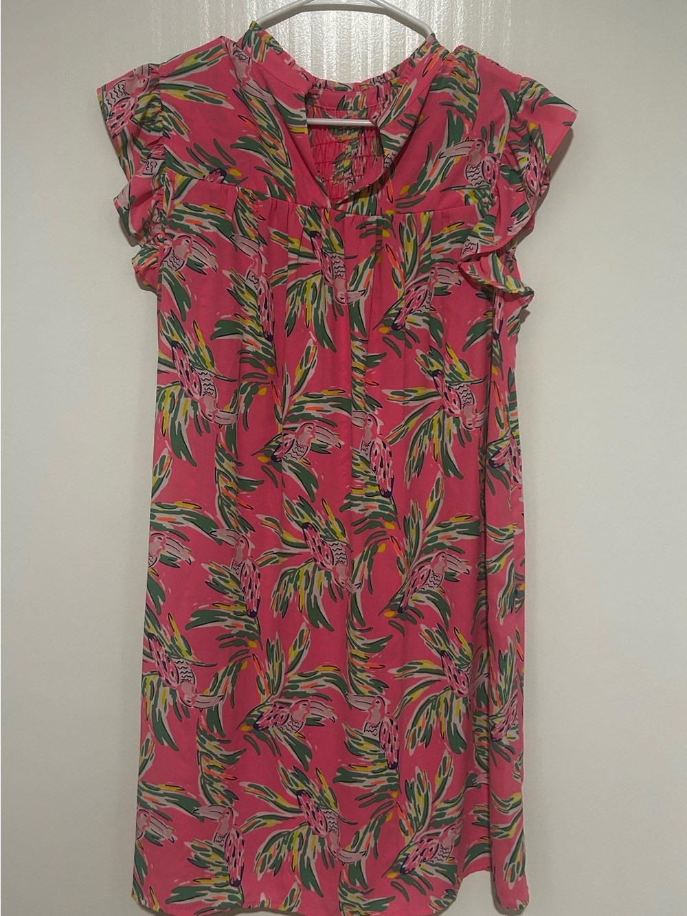 Lilly Pulitzer Coming in Hot Print Flutter Sleeve Dress